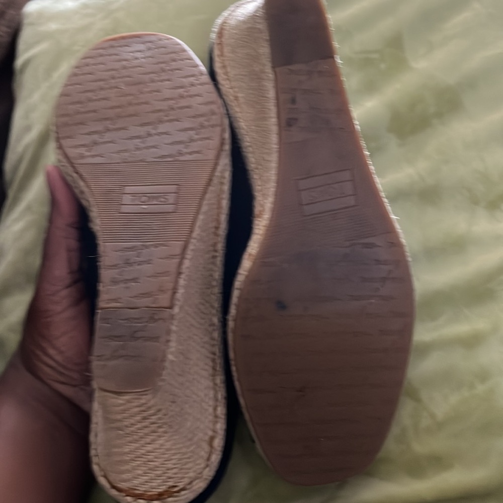 Toms Espadrilles Black SZ 10W - Picture 8 of 8